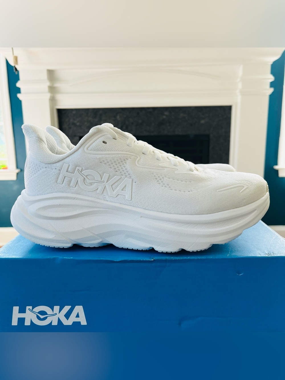 HOKA Clifton 10 Women's Running Shoes White 1162031/WWH